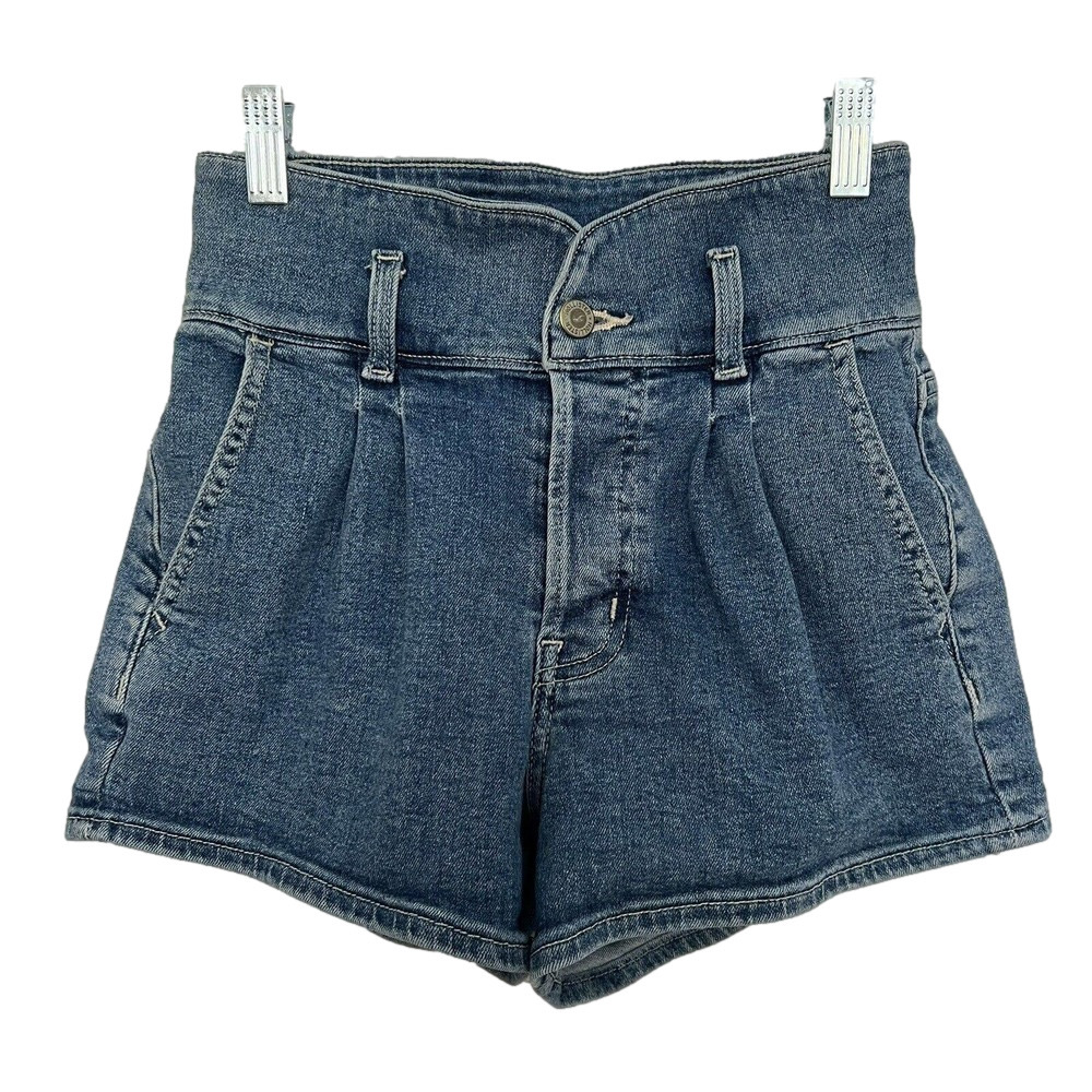 🌵Hollister Ultra High-Rise Mom Short 3" Vintage Stretch Denim Shorts - Size 0/24